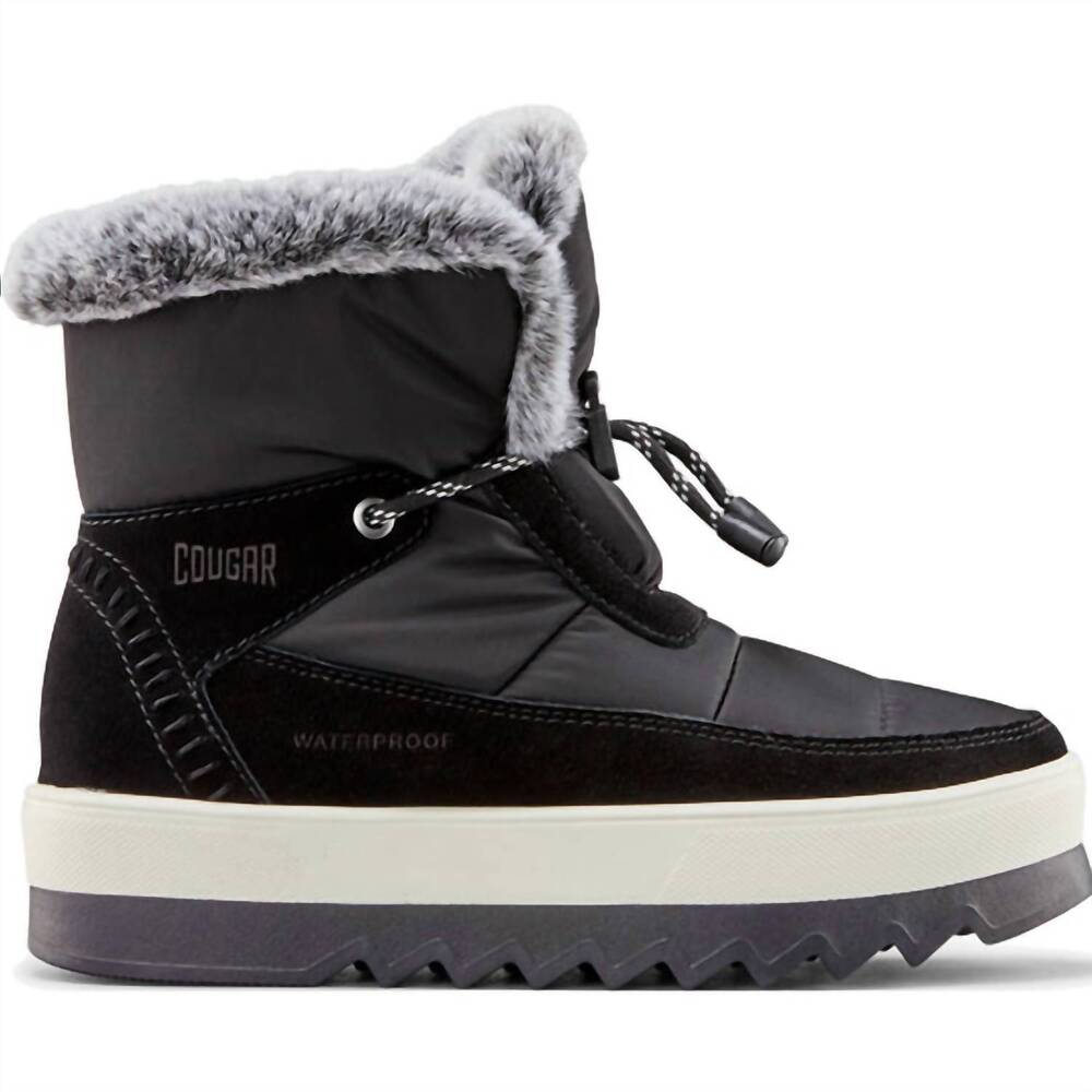 NEW COUGAR women's vibe nylon-suede cougar shoes in black